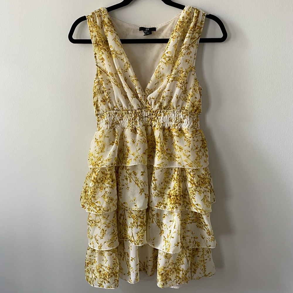 H&M Vintage Floral Tiered Dress